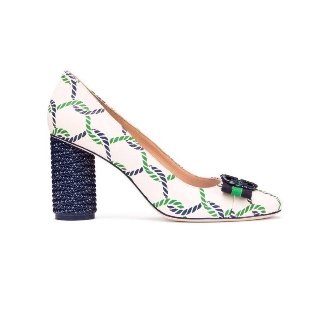 RESERVED for @yahoo86 Tory Burch Maritime Isle Ropes Leather Pumps SIZE 8.5 - Picture 5 of 16